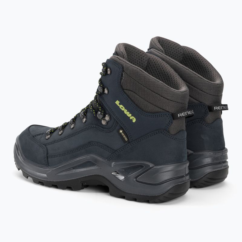 Cipő LOWA Renegade GTX Mid dunkelelblau/limone 3