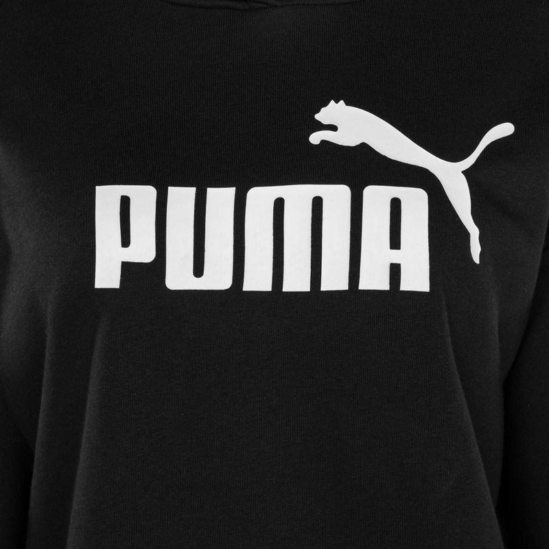 Női PUMA ESS Cropped Logo Hoodie TR puma fekete 4