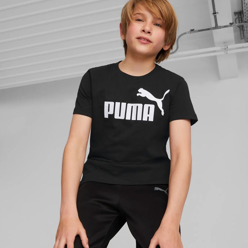 Gyerek póló PUMA Essentials Logo Tee puma black 3