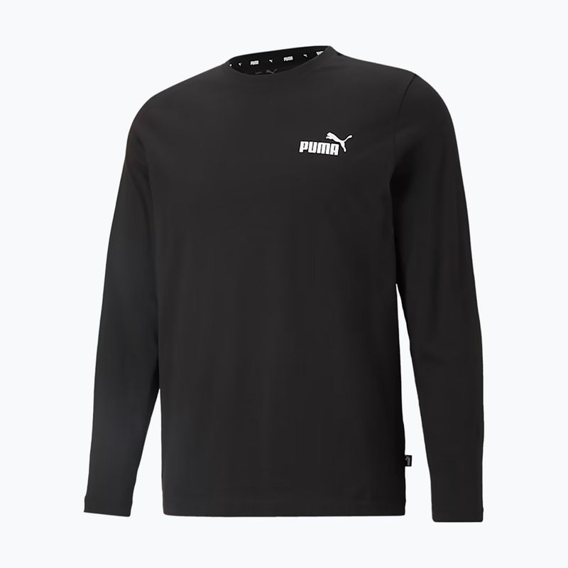 Férfi hosszú ujjú felső PUMA Essentials Small Logo Tee puma black