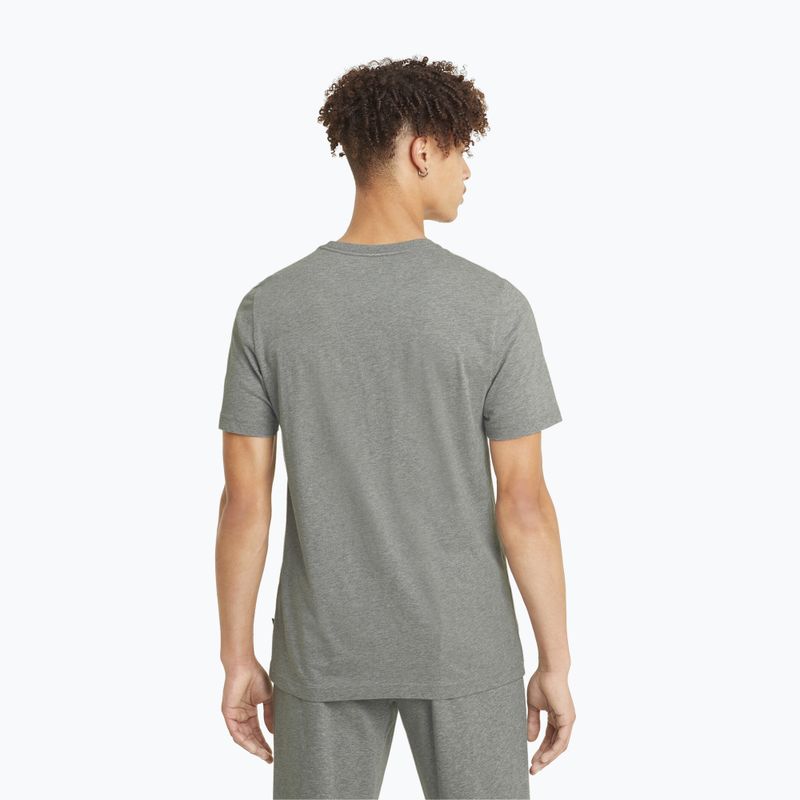 Férfi PUMA Ess Small Logo Tee közepes szürke heather/közepes szürke heather/macska póló 3