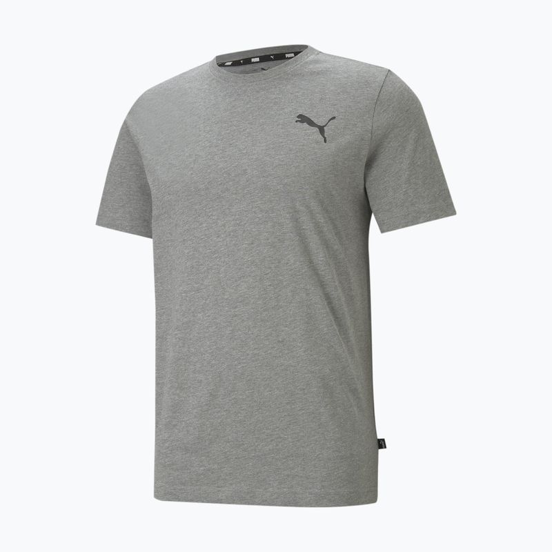 Férfi PUMA Ess Small Logo Tee közepes szürke heather/közepes szürke heather/macska póló 4
