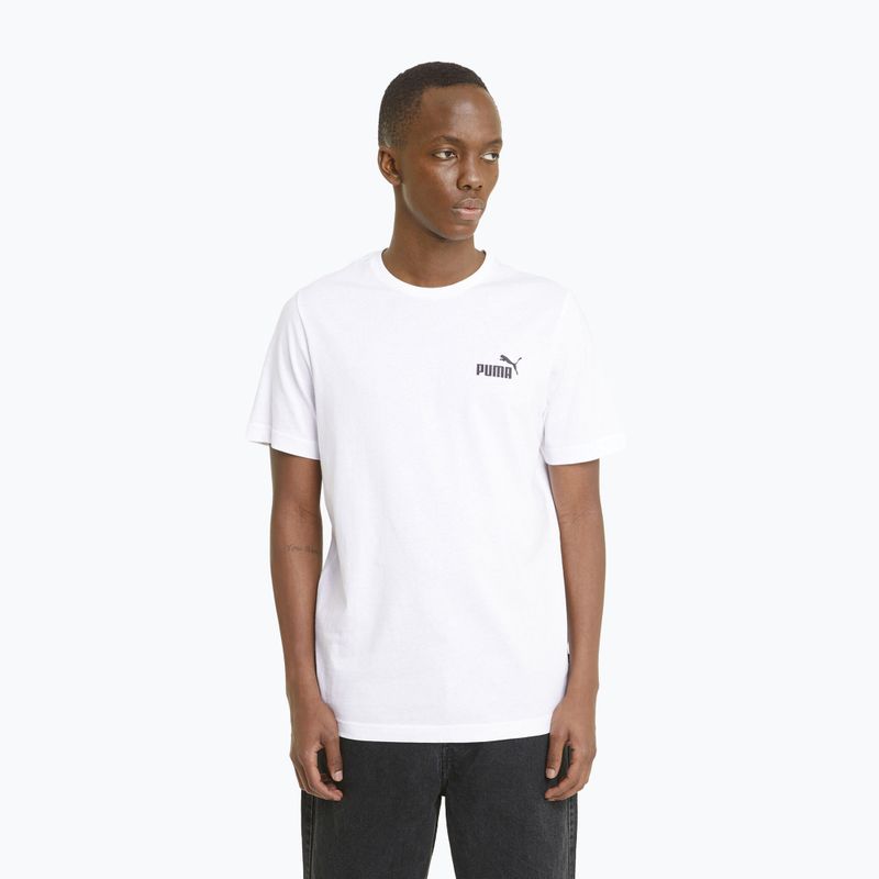 Férfi PUMA Ess Small Logo Tee puma fehér
