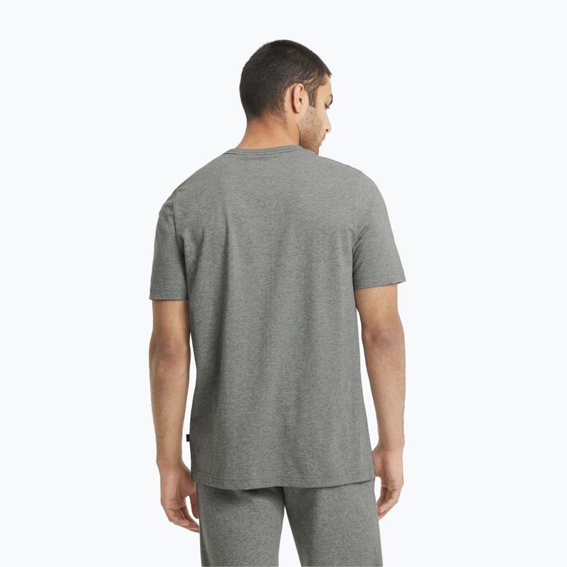 Férfi PUMA Ess Logo Tee közepes szürke szürke póló T-shirt 3