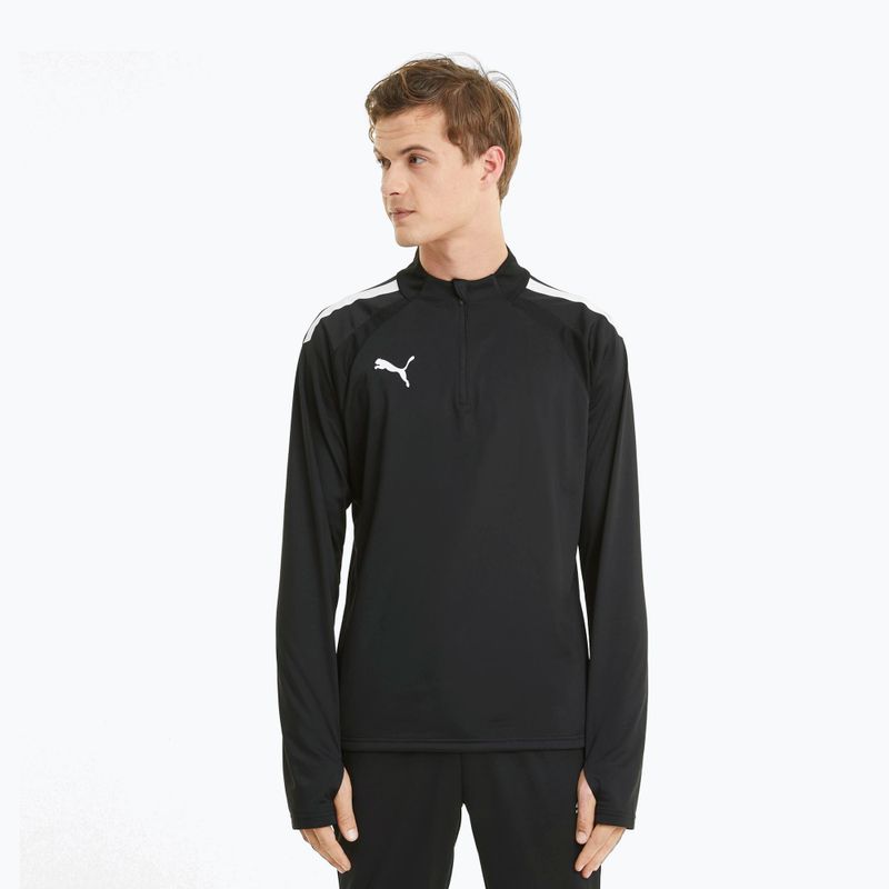 PUMA Teamliga 1/4 Zip Top futball melegítőfelső fekete 657236_03 9