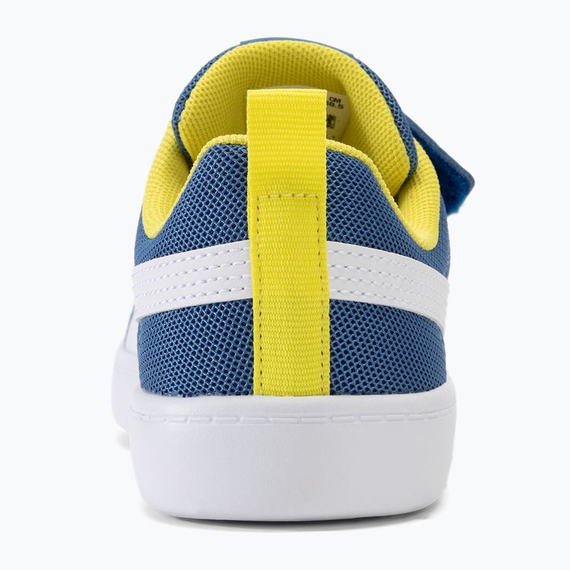 PUMA Courtflex v2 Mesh V PS star zafír/puma fehér gyermekcipő 6