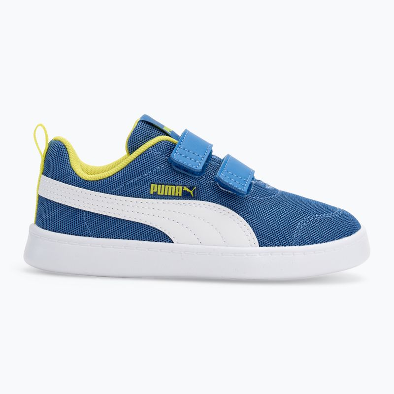 PUMA Courtflex v2 Mesh V Inf star shappire/puma fehér gyermekcipő 2