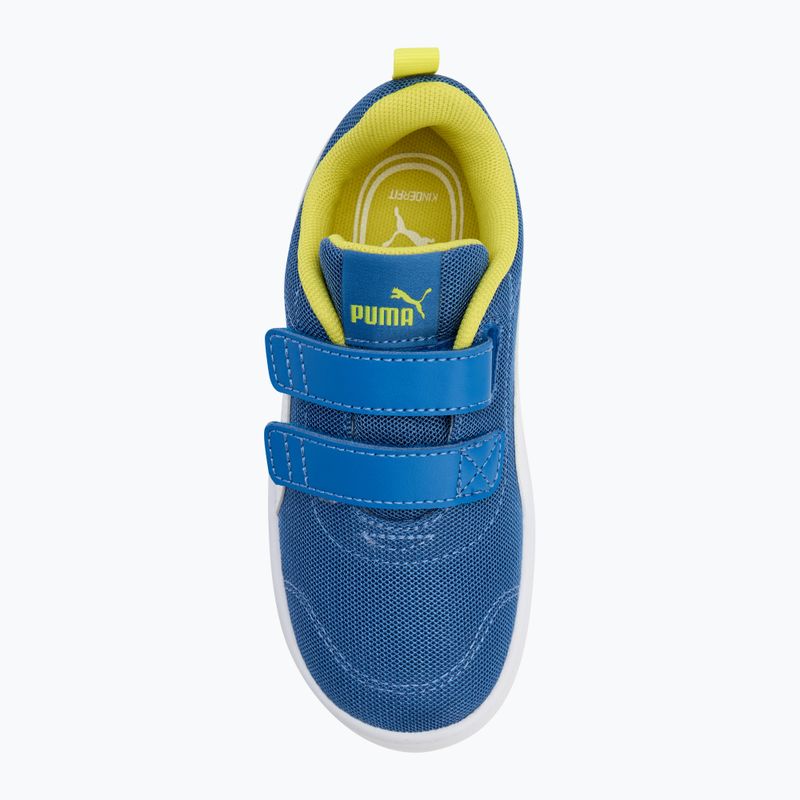 PUMA Courtflex v2 Mesh V Inf star shappire/puma fehér gyermekcipő 5