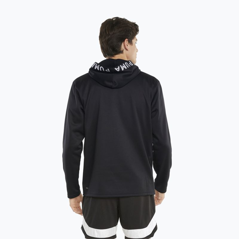 Férfi trekking pulóver PUMA Train Power Fleece Hoodie puma black 3