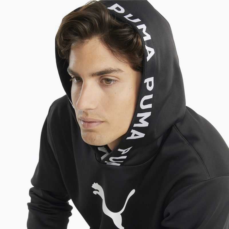 Férfi trekking pulóver PUMA Train Power Fleece Hoodie puma black 4