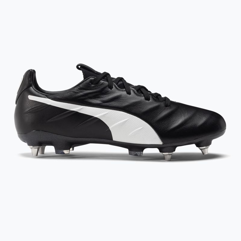 PUMA King Platinum 21 MXSG férfi futballcipő fekete-fehér 106545 01 2