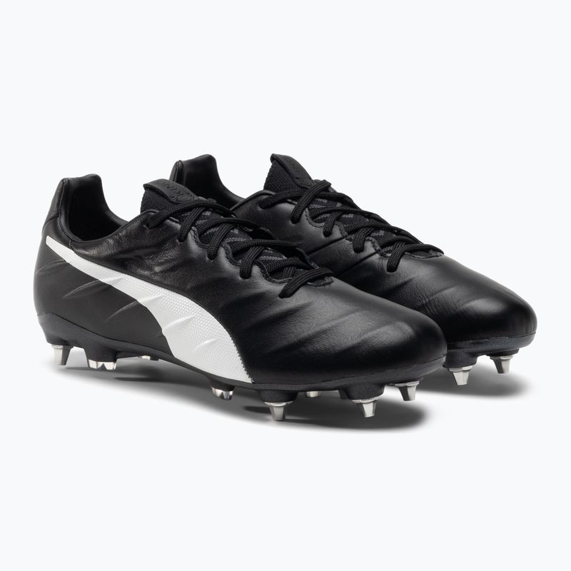 PUMA King Platinum 21 MXSG férfi futballcipő fekete-fehér 106545 01 4