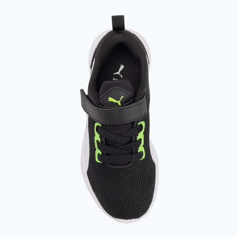 PUMA Flyer Runner V PS gyermekcipő zöld flash/puma fehér 5