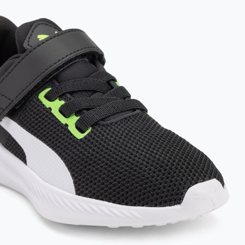 PUMA Flyer Runner V PS gyermekcipő zöld flash/puma fehér 7