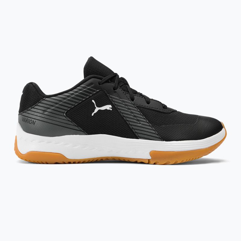 PUMA Varion Jr fekete-szürke gyermek röplabda cipő 10658503 2