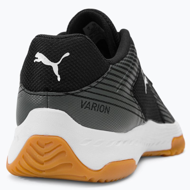 PUMA Varion Jr fekete-szürke gyermek röplabda cipő 10658503 8