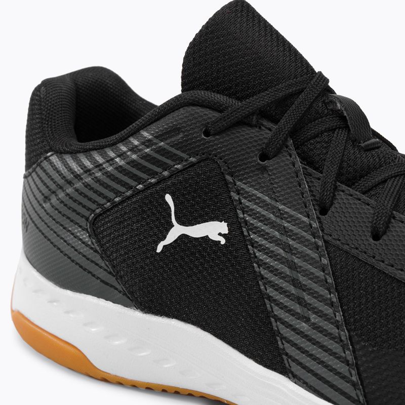 PUMA Varion Jr fekete-szürke gyermek röplabda cipő 10658503 9