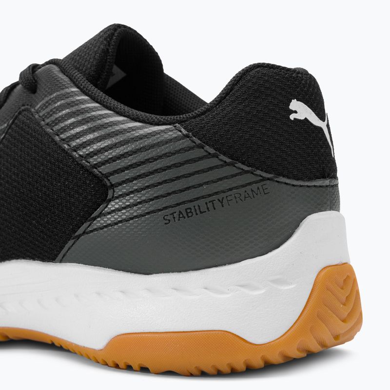 PUMA Varion Jr fekete-szürke gyermek röplabda cipő 10658503 10