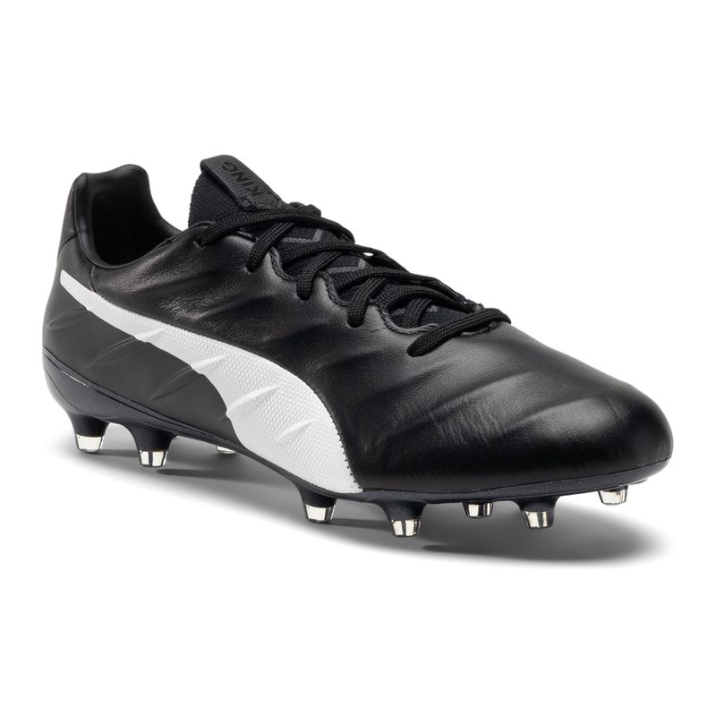 PUMA King Platinum 21 FG/AG férfi futballcipő fekete-fehér 106478 01