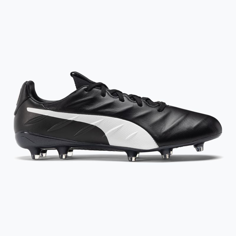 PUMA King Platinum 21 FG/AG férfi futballcipő fekete-fehér 106478 01 2