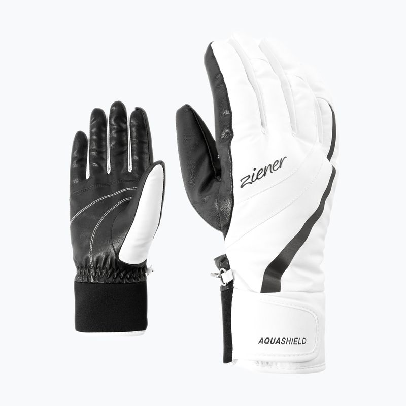 Női síkesztyű ZIENER Kitty Aquashield white 6