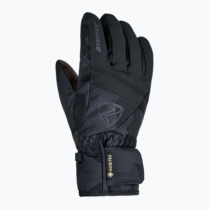 Gyerek síkesztyűk Ziener Leif-Z GTX black/gray ink camo 2