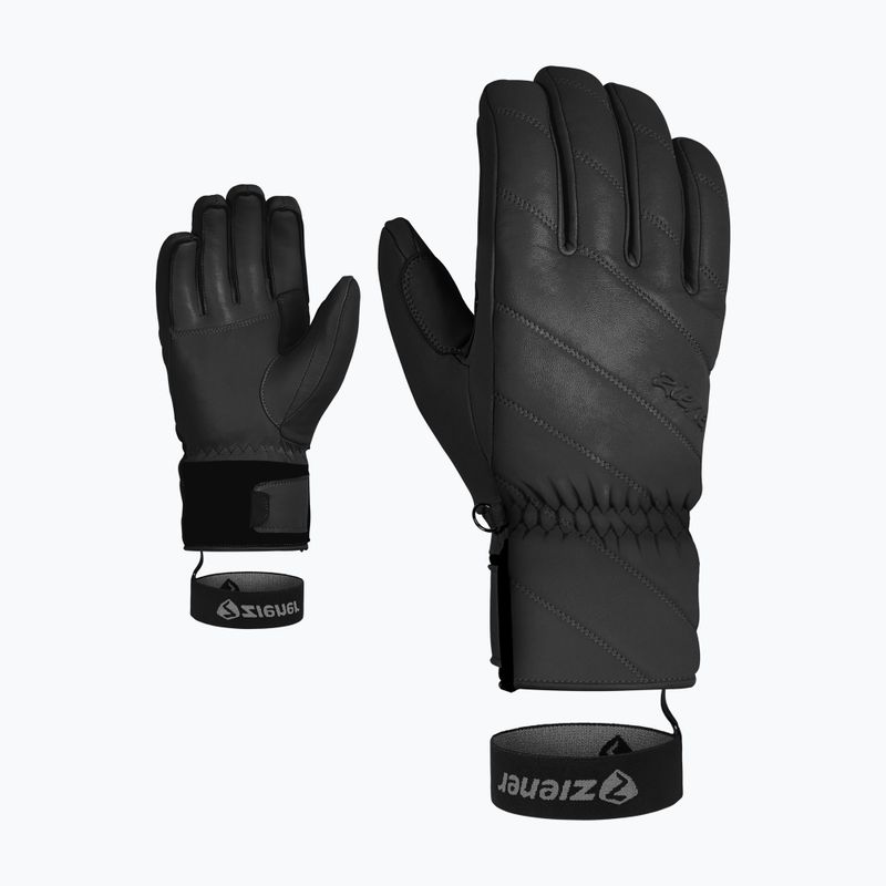 Női síkesztyű ZIENER Kuma Aquashield black 7