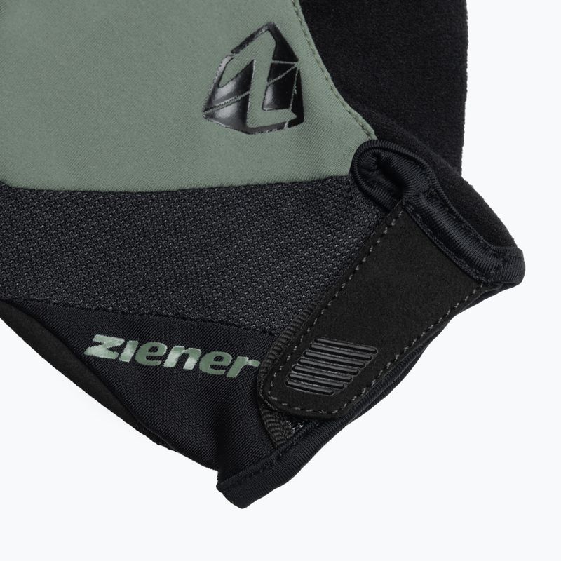 Férfi Ziener MTB Collby Gel zöld kő kerékpáros kesztyű 4