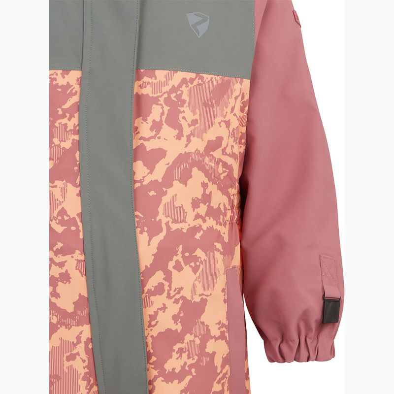 Gyerek síoverall ZIENER Anup rose blossom camo 3