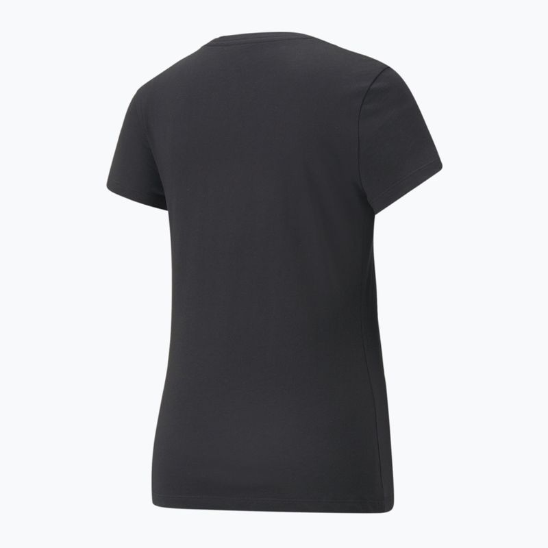 Női PUMA ESS+ Metallic Logo Tee puma fekete/ezüst metál puma 2