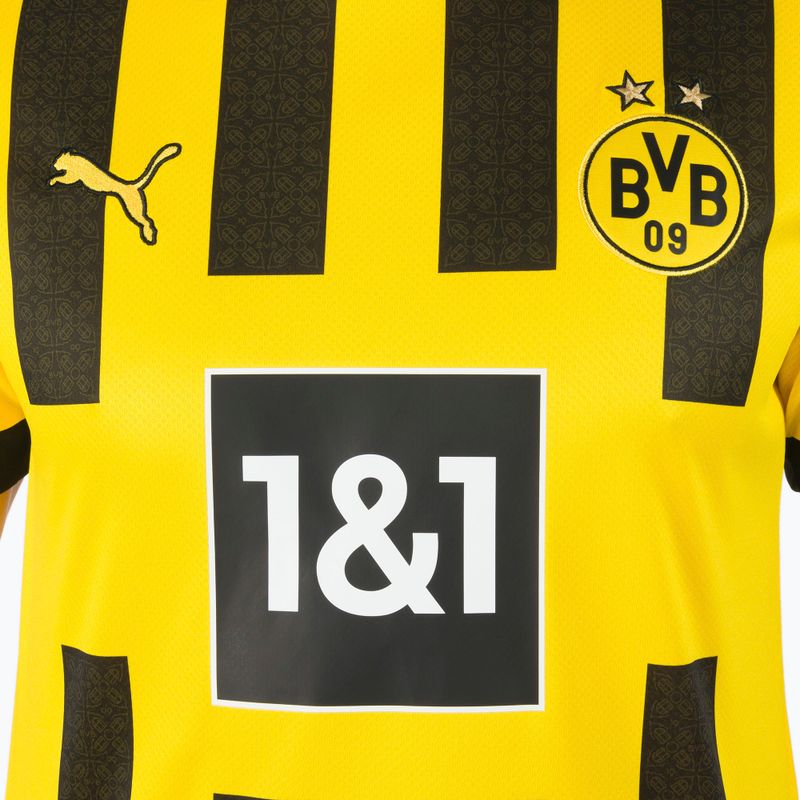 Férfi futball mez Puma Bvb hazai mez Replica szponzor sárga és fekete 765883 4