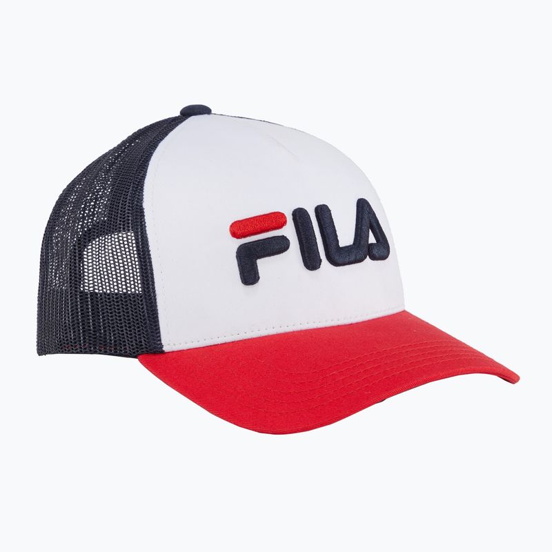 Baseballsapka FILA Beppu true red/bright white/medieval blue