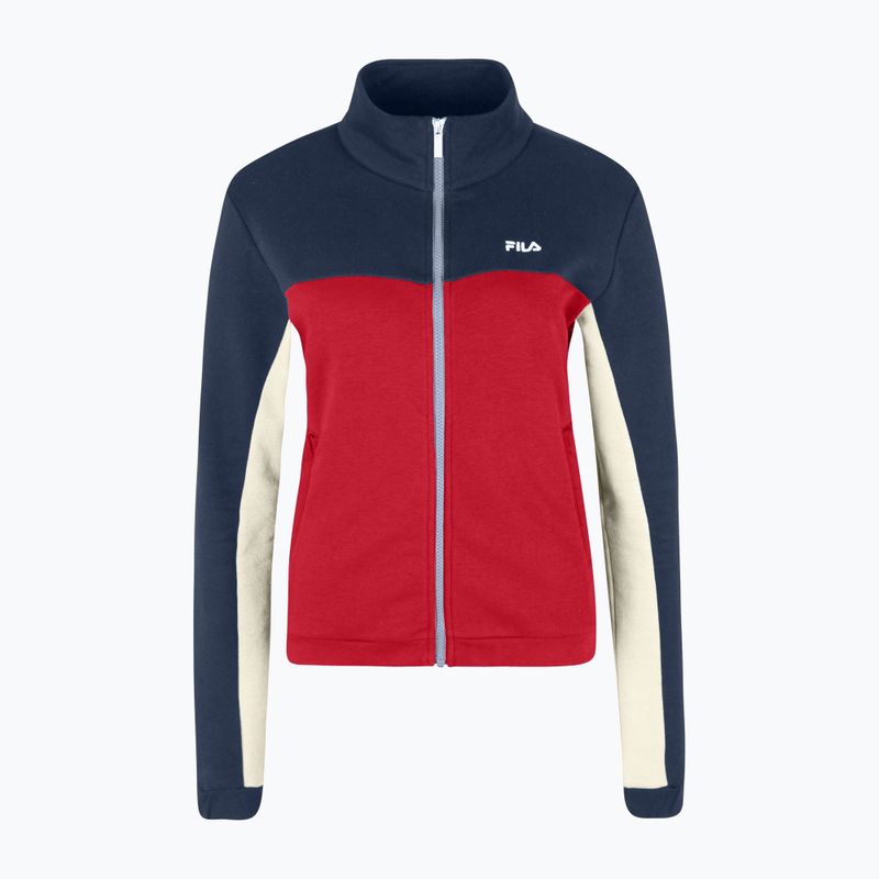 FILA női pulóver Bruckberg Track fekete írisz igaz piros antik fehér