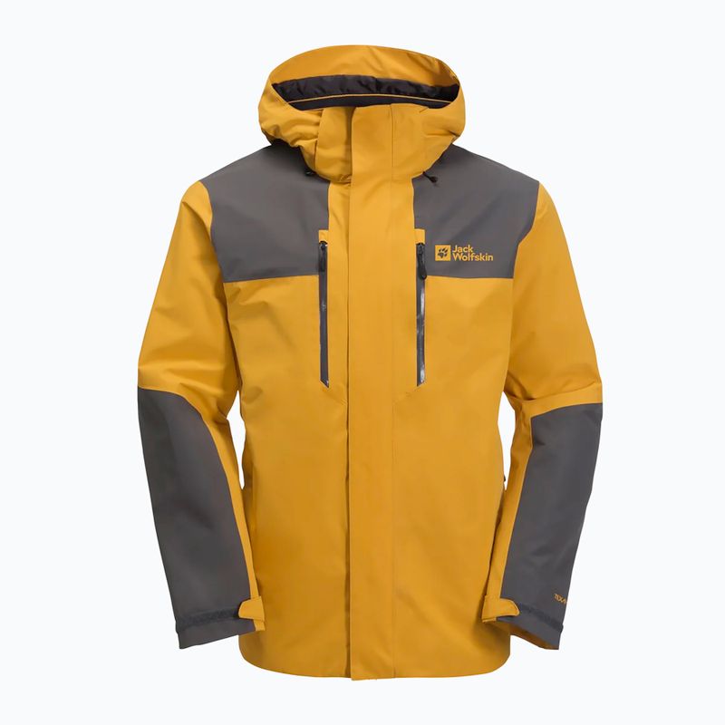 Jack Wolfskin férfi 3 az 1-ben kabát Jasper 2L curry 6