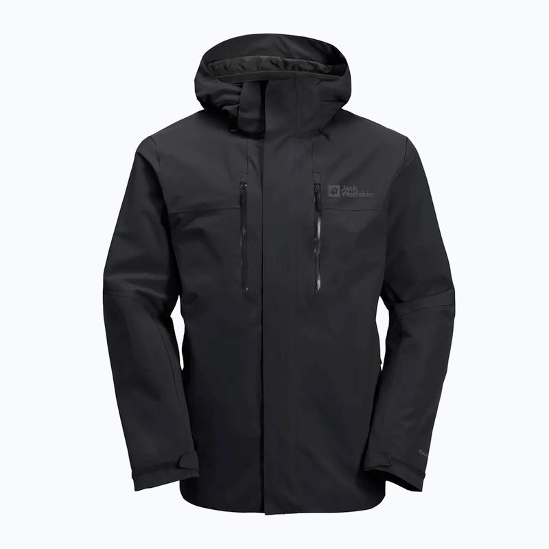 Jack Wolfskin férfi 3 az 1-ben kabát Jasper 2L fekete 6