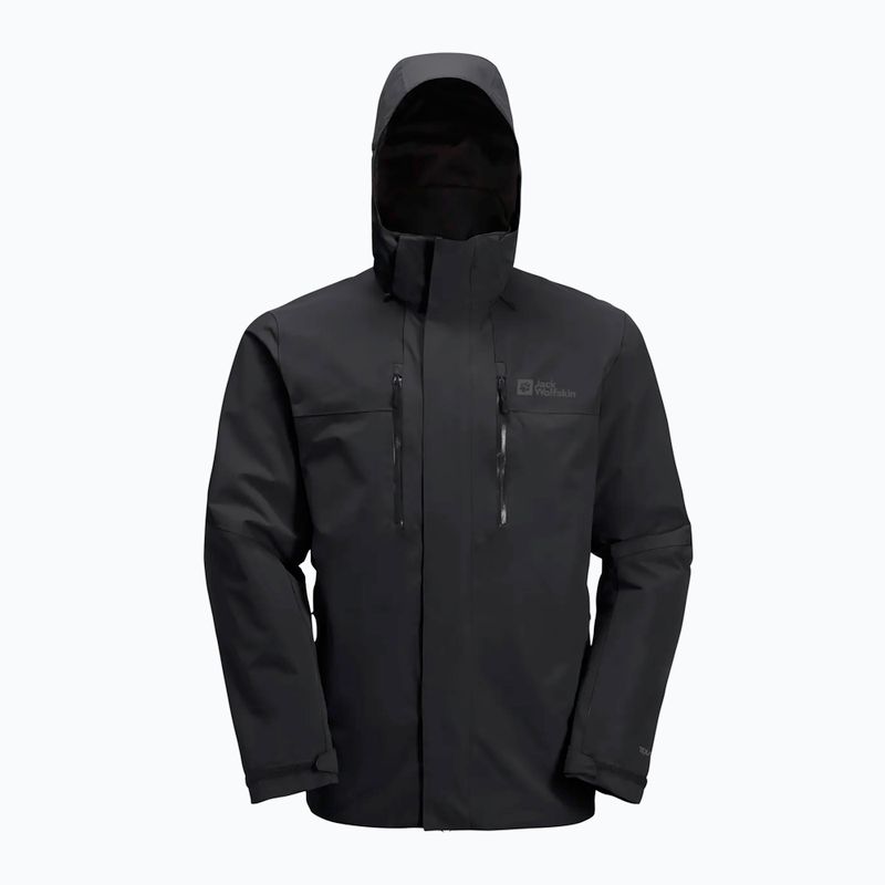 Jack Wolfskin férfi 3 az 1-ben kabát Jasper 2L fekete 8