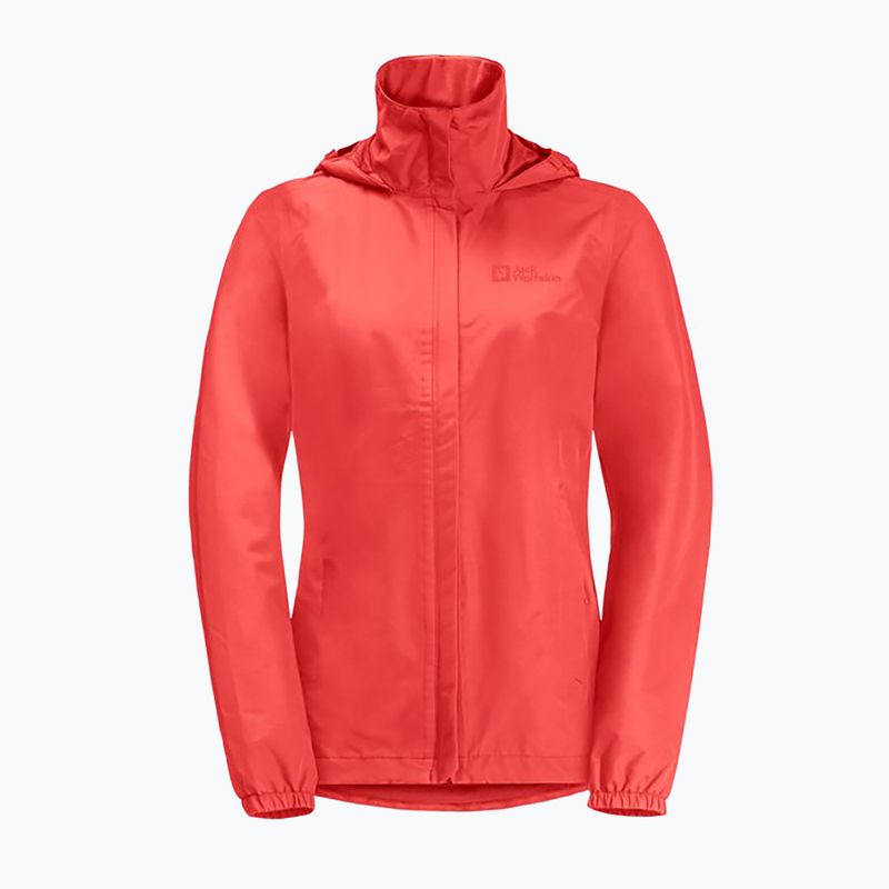 Jack Wolfskin Stormy Point 2L női esőkabát vibráló piros 7