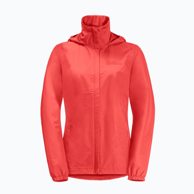 Jack Wolfskin Stormy Point 2L női esőkabát vibráló piros 7
