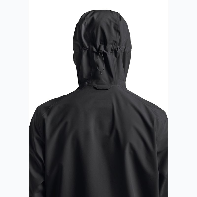 Férfi esőkabát Jack Wolfskin Highest Peak 3L fekete 6