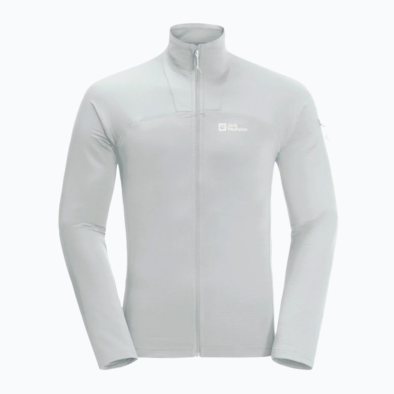 Jack Wolfskin férfi trekking pulóver Prelight FZ hűvös szürke 5