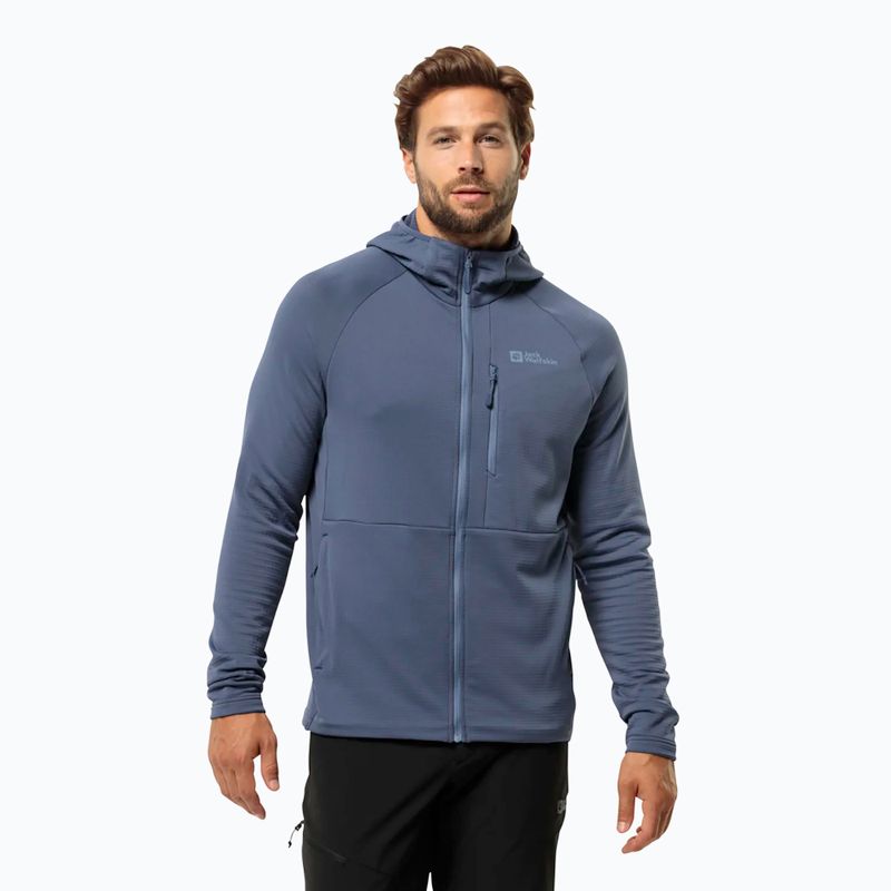 Férfi melegítőfelső Jack Wolfskin Kolbenberg Hooded Fz evening sky