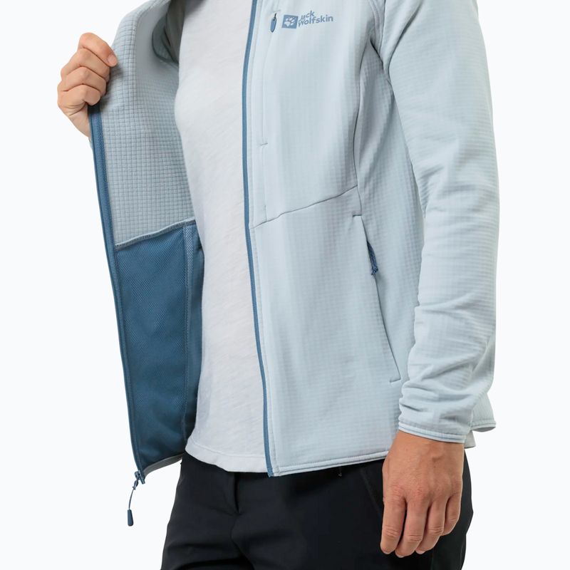 Női melegítőfelső Jack Wolfskin Kolbenberg Hooded Fz soft blue 6