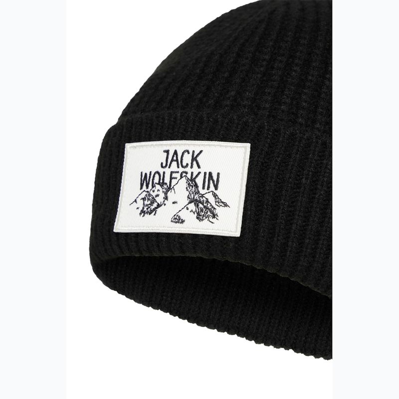 Jack Wolfskin Badge téli sapka fekete 2