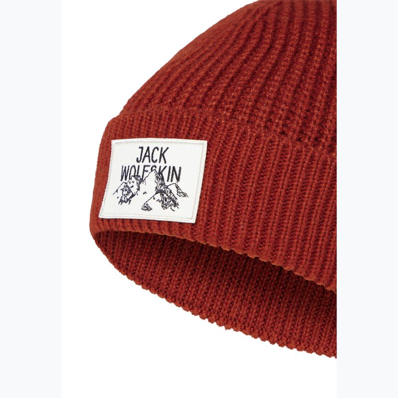 Jack Wolfskin Badge intenzív rozsda téli sapka 2