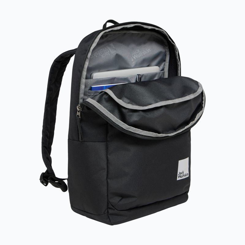Jack Wolfskin Taubenberg 20 l városi hátizsák fekete 6