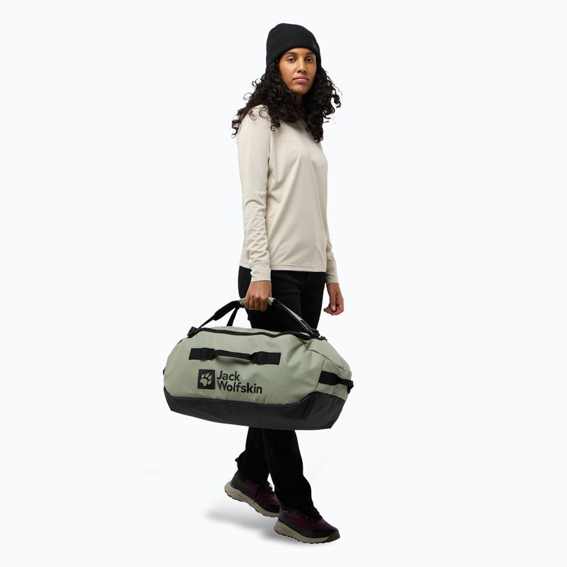 Jack Wolfskin All-In Duffle utazótáska 45 l mentolos levél 8