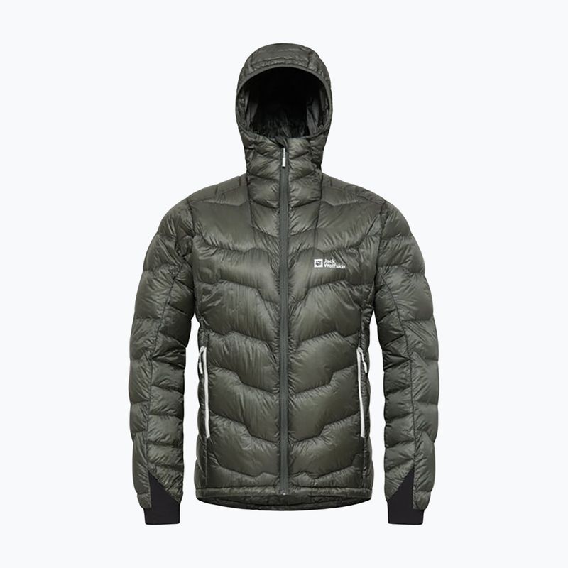Férfi pehelykabát Jack Wolfskin Alpspitze Down Hoody slate green 10