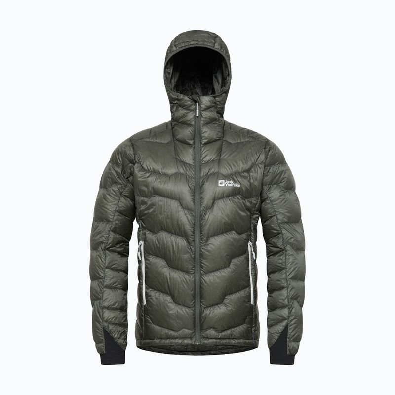 Férfi pehelykabát Jack Wolfskin Alpspitze Down Hoody slate green 7