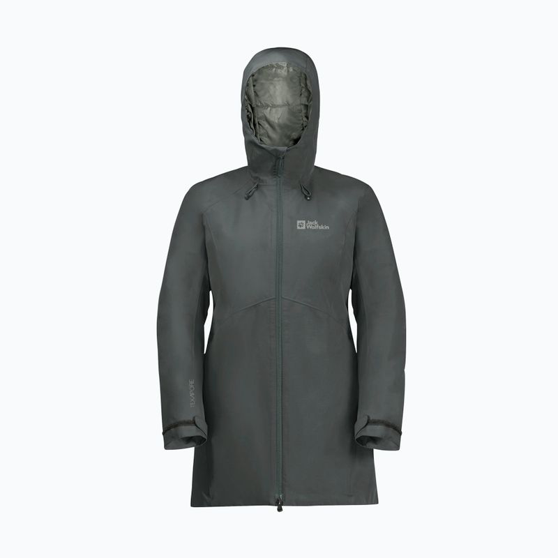 Női esőkabát Jack Wolfskin Heidelstein Ins slate green 7