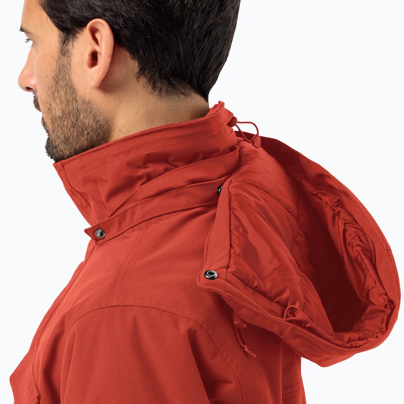 Jack Wolfskin férfi pehelypaplan dzseki Glacier Canyon Parka intenzív rozsda 4